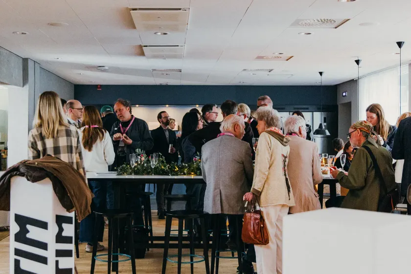 Årsstämma mingel på stims kontor