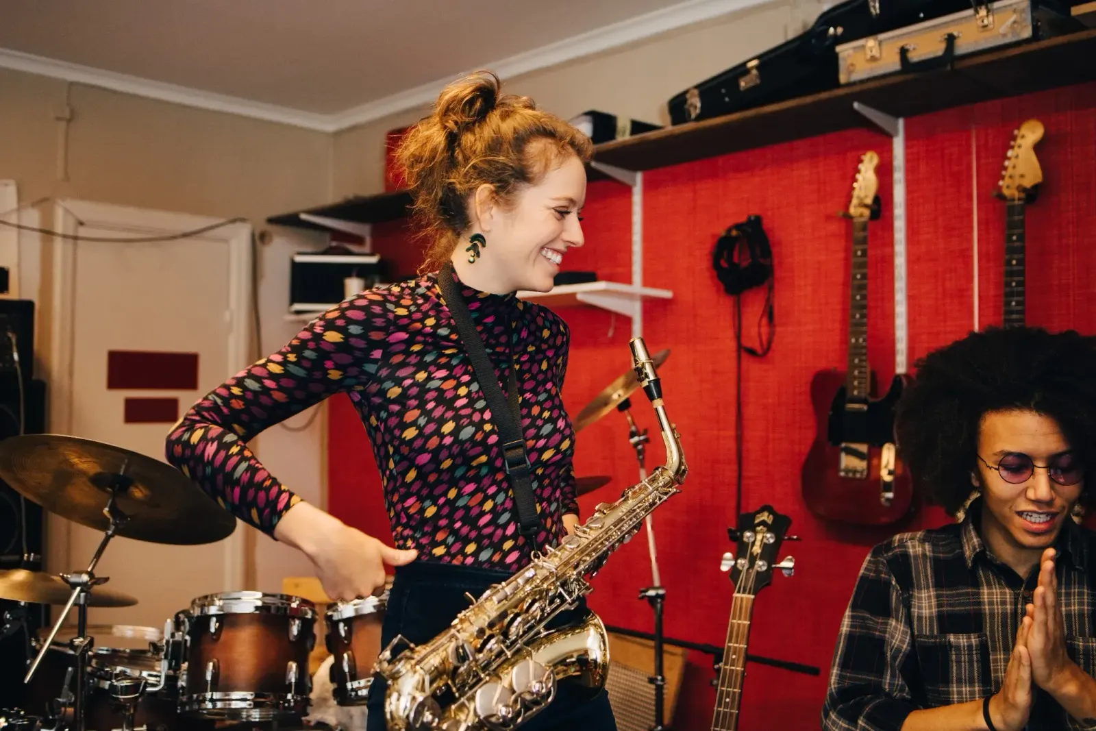 Saxofon studio band