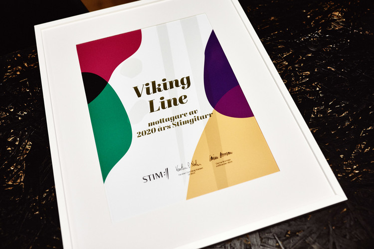 Viking Line vinnare av Stimgitarren 2020. Foto: C Gustavsson 
